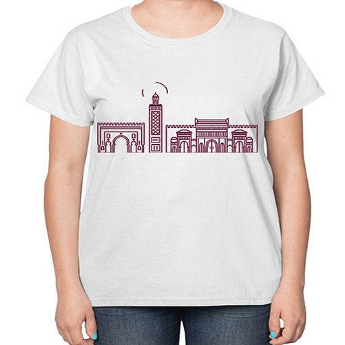Fez 719# - cities-  Ladies T-Shirt