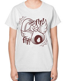 Fly 125# - cartoon general-  Ladies T-Shirt
