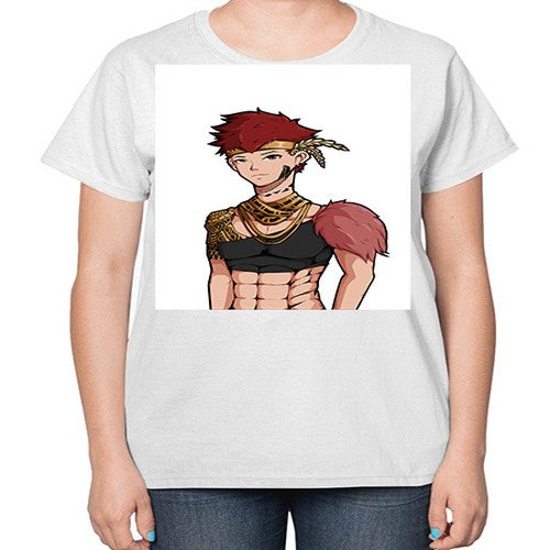 Forest tribal boy 67# - anime-  Ladies T-Shirt