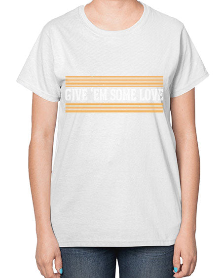 Give ‘em some love 2258# - badminton-  Ladies T-Shirt