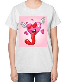 Heart 139# - cartoon general-  Ladies T-Shirt