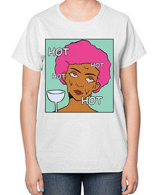 Hot 536# - art pop art-  Ladies T-Shirt