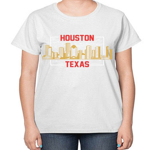 Houston 910# - cities-  Ladies T-Shirt