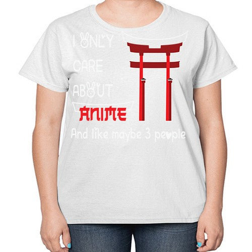 I Only Care About Anime Anime 240# - anime-  Ladies T-Shirt