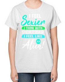 I feel sexier with short hair 12# - ufo-  Ladies T-Shirt