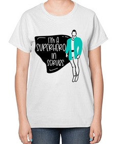 Im A Superhero In Scrubs Style Style 972# - nurse-  Ladies T-Shirt