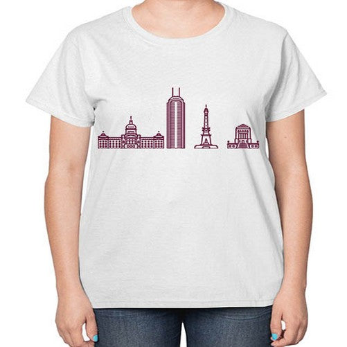 Indianapolis 948# - cities-  Ladies T-Shirt
