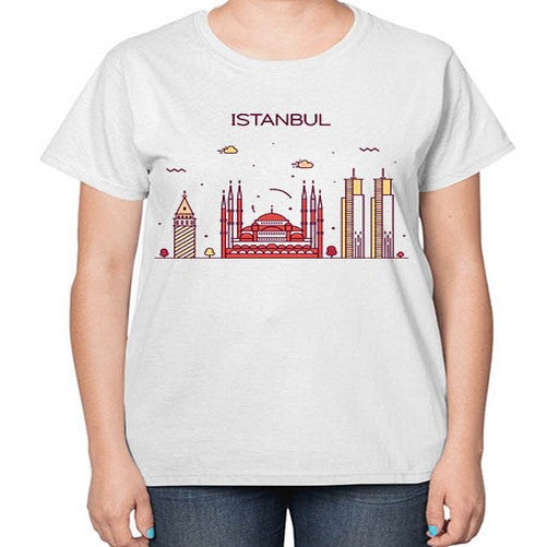 Istanbul 968# - cities-  Ladies T-Shirt
