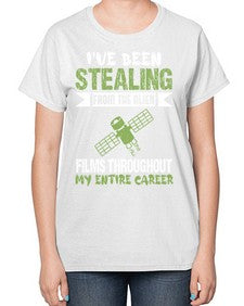 Ive been stealing from the alien 30# - ufo-  Ladies T-Shirt