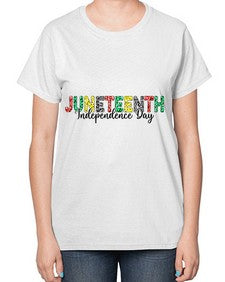 Juneteenth Independence Day 37# - black juneteenth-  Ladies T-Shirt