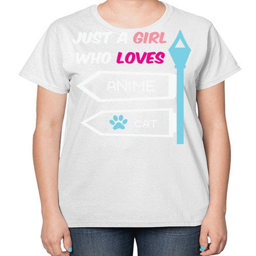 Just A Girl Who Loves Anime 264# - anime-  Ladies T-Shirt