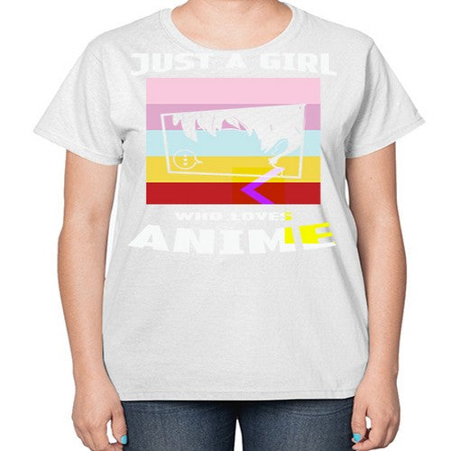 Just A Girl Who Loves Anime 265# - anime-  Ladies T-Shirt