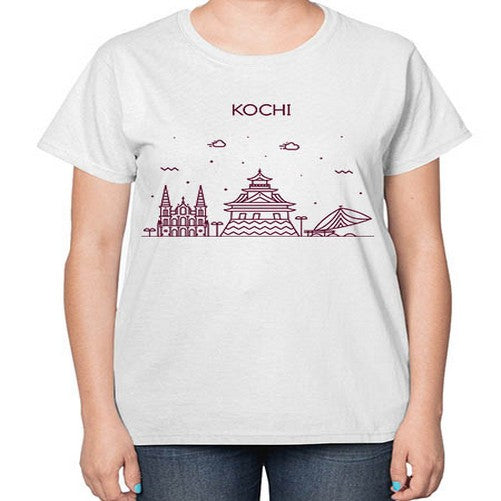 Kochi 1069# - cities-  Ladies T-Shirt