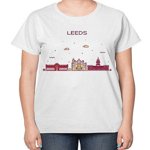 Leeds 1125# - cities-  Ladies T-Shirt