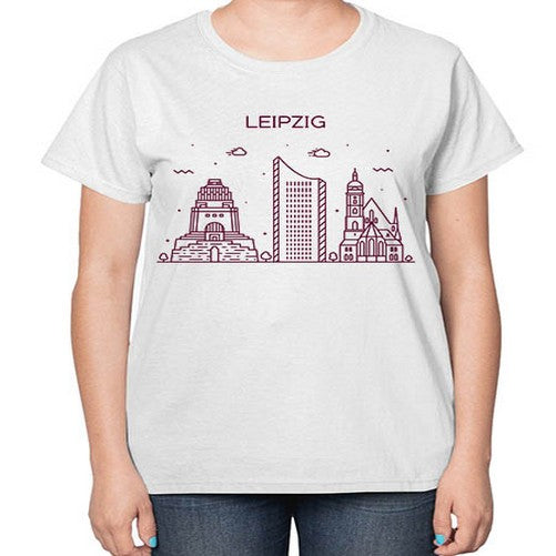 Leipzig 1126# - cities-  Ladies T-Shirt