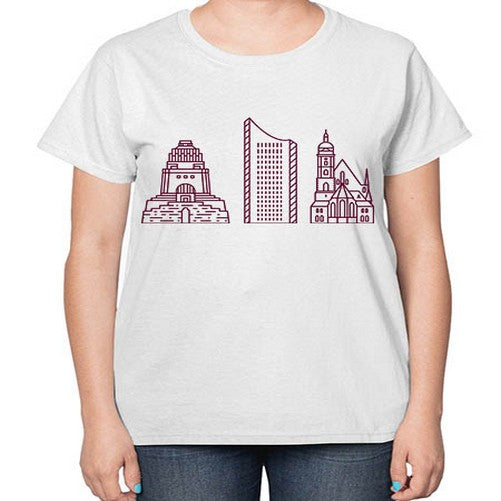 Leipzig 1127# - cities-  Ladies T-Shirt