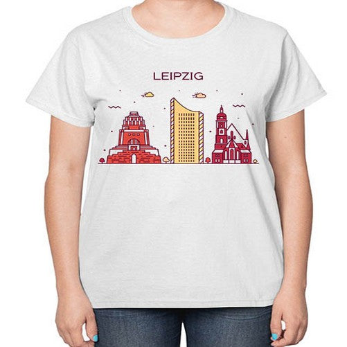 Leipzig 1128# - cities-  Ladies T-Shirt
