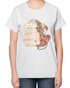 Leo girl 289# - leo-  Ladies T-Shirt