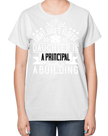 Light Gods eldest daughter is a principal beauty in a building Style 274# - architect-  Ladies T-Shirt