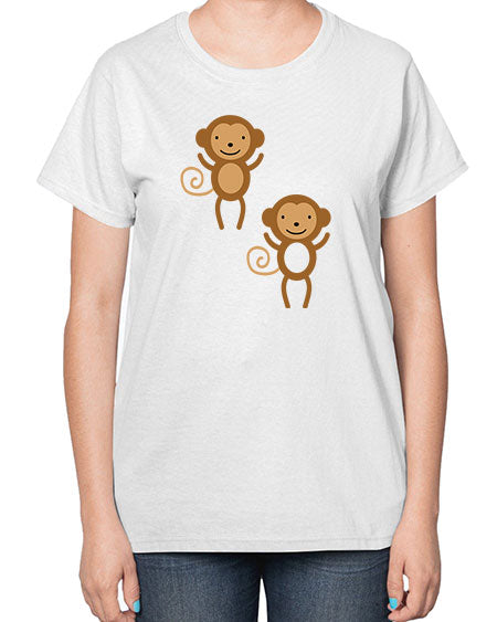 Little_monkeys_MF_5814 - monkey-  Ladies T-Shirt