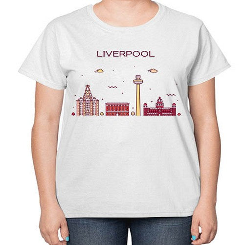 Liverpool 1153# - cities-  Ladies T-Shirt