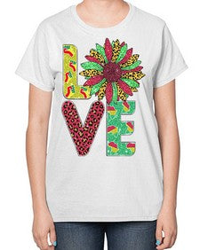 Love Juneteenth Day Fist Sunflower Png 7# - black juneteenth-  Ladies T-Shirt