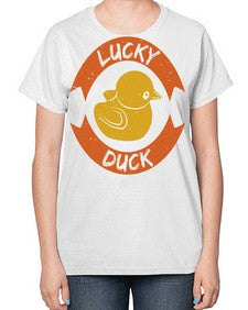 Lucky Duck Style 27# - ducks-  Ladies T-Shirt