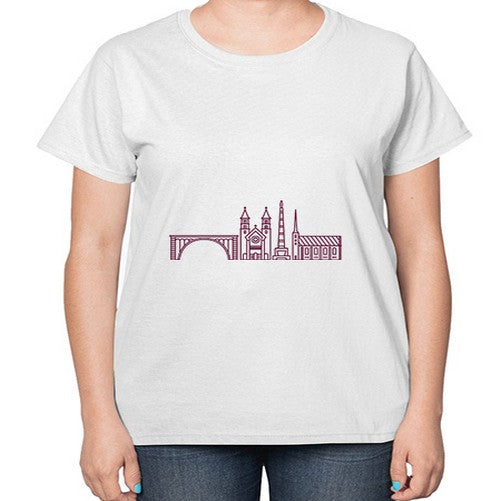 Luxembourg 1190# - cities-  Ladies T-Shirt