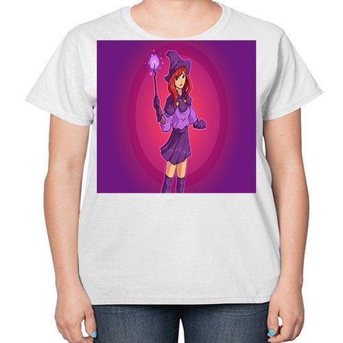 Magician school girl 181# - anime-  Ladies T-Shirt