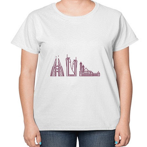 Manama 1224# - cities-  Ladies T-Shirt