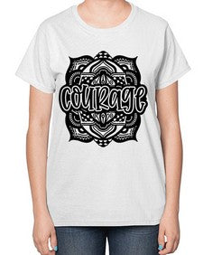 Mandala Courage 759# - mandala-  Ladies T-Shirt