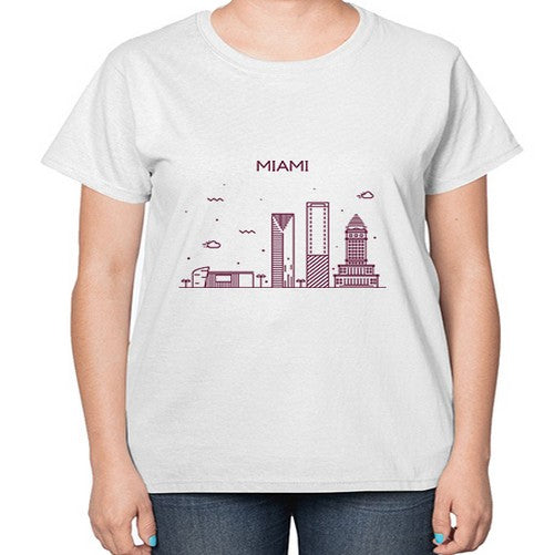 Miami 1282# - cities-  Ladies T-Shirt