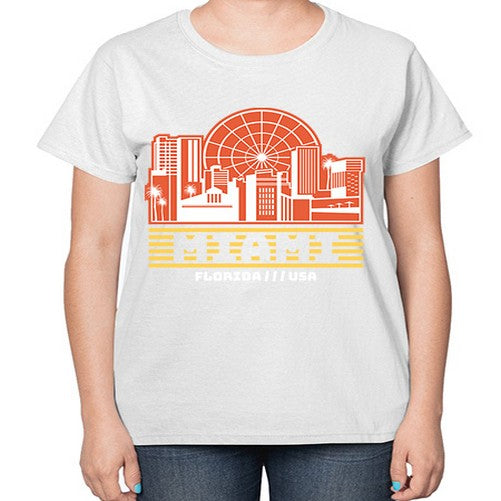 Miami 1284# - cities-  Ladies T-Shirt