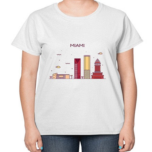 Miami 1285# - cities-  Ladies T-Shirt