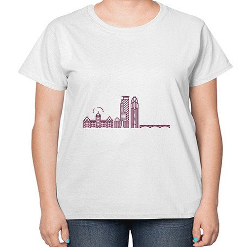 Minneapolis 1306# - cities-  Ladies T-Shirt