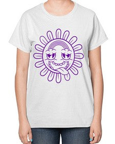 Moody sunflower 184# - cartoon general-  Ladies T-Shirt
