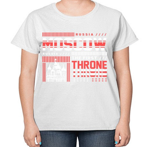 Moscow 1356# - cities-  Ladies T-Shirt