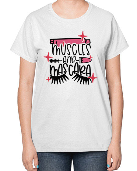 Muscles And Mascara Style 36# -makeup  Ladies T-Shirt