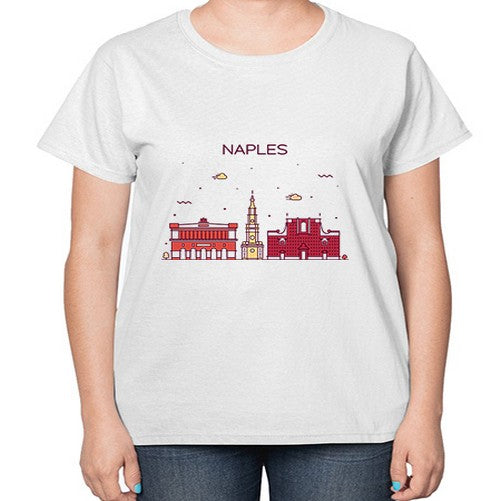 Naples 1412# - cities-  Ladies T-Shirt