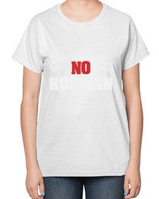 No Russian 37# - video games-  Ladies T-Shirt