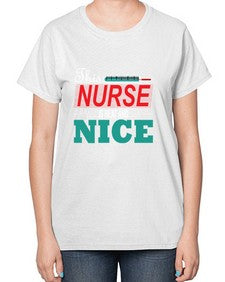 Nurse NiceTransperntPNG Style 1187# - nurse-  Ladies T-Shirt
