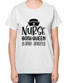 Nurse both queen and angel 1151# - nurse-  Ladies T-Shirt