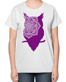 OwlMandalaUpdated 976# - mandala-  Ladies T-Shirt