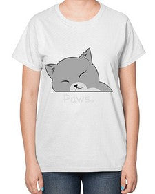 Paws - cats-  Ladies T-Shirt