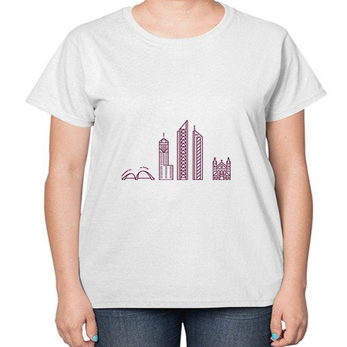 Perth 1596# - cities-  Ladies T-Shirt