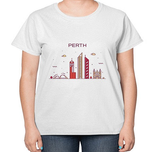 Perth 1598# - cities-  Ladies T-Shirt
