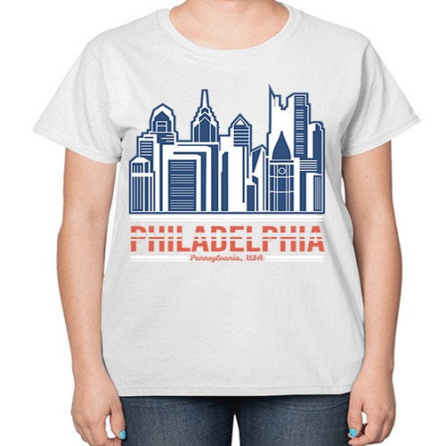 Philadelphia 1604# - cities-  Ladies T-Shirt