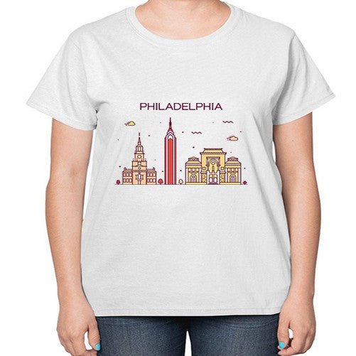 Philadelphia 1605# - cities-  Ladies T-Shirt