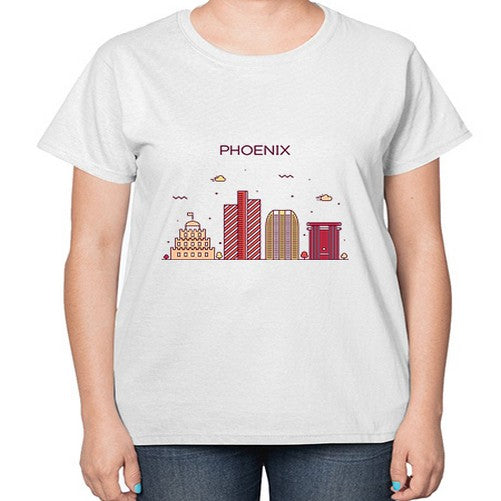 Phoenix 1614# - cities-  Ladies T-Shirt