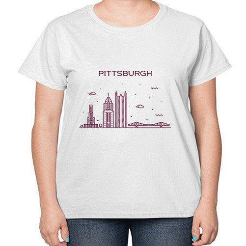 Pittsburgh 1624# - cities-  Ladies T-Shirt